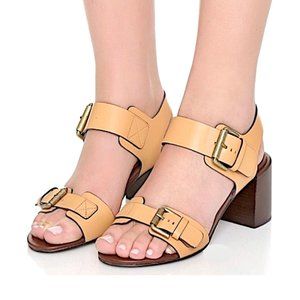 See by Chloé Leather Romy Sandals in Tan